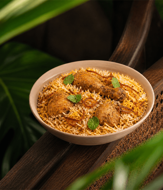 Nature inspired Indian dine in restaurant interior